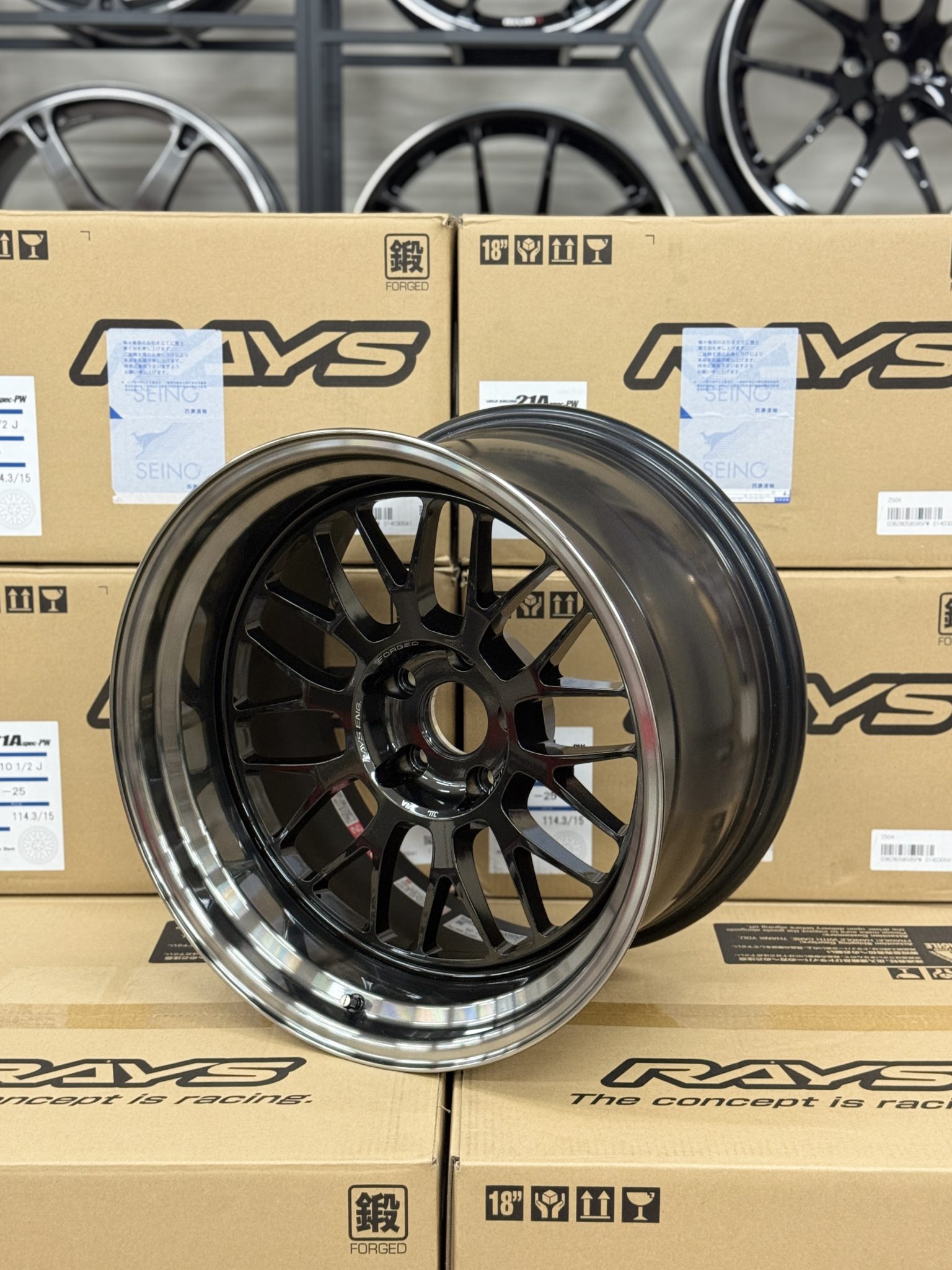 [在庫新品] RAYS ボルクレーシング 21A SPEC-PW (4本セット) 5/114.3 18x10.5J -25 プレスドダブル ...